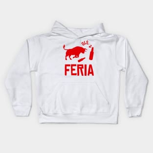 Feria bull party in feria Kids Hoodie